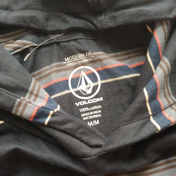 VOLCOM NEW Outstoned Hoodie Blue Striped - Picture 4 of 9